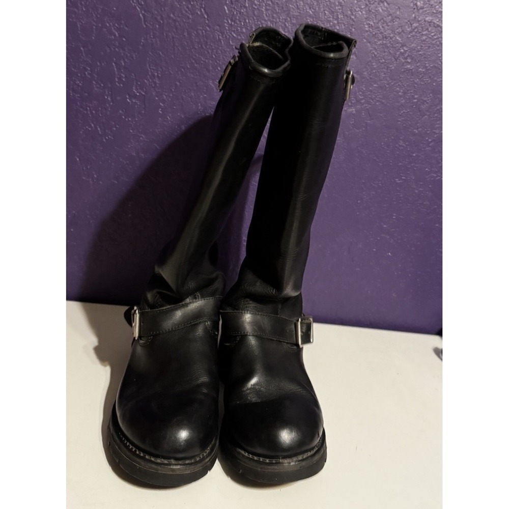 AdTec Engineer Motorcycle Boot 16" High Quality Leather 1443 Men's 8.5 W - Picture 2 of 6